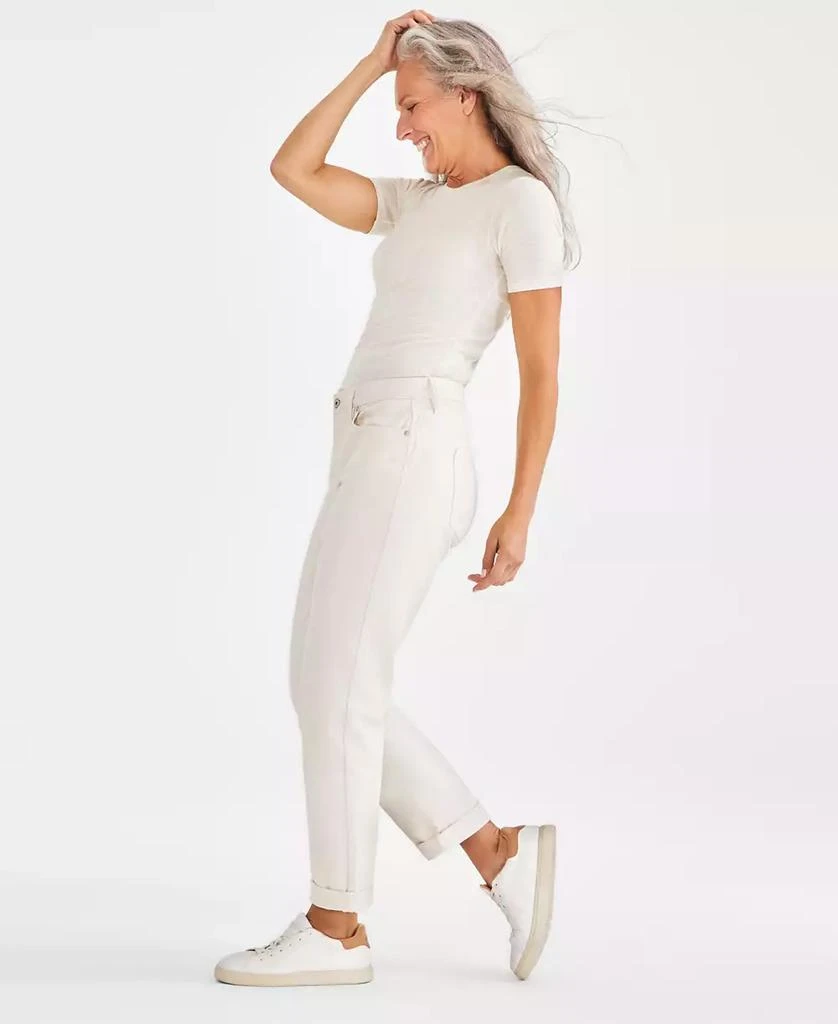 Style & Co Petite Mid-Rise Cuffed Girlfriend Jeans, Exclusively at Macy's 2