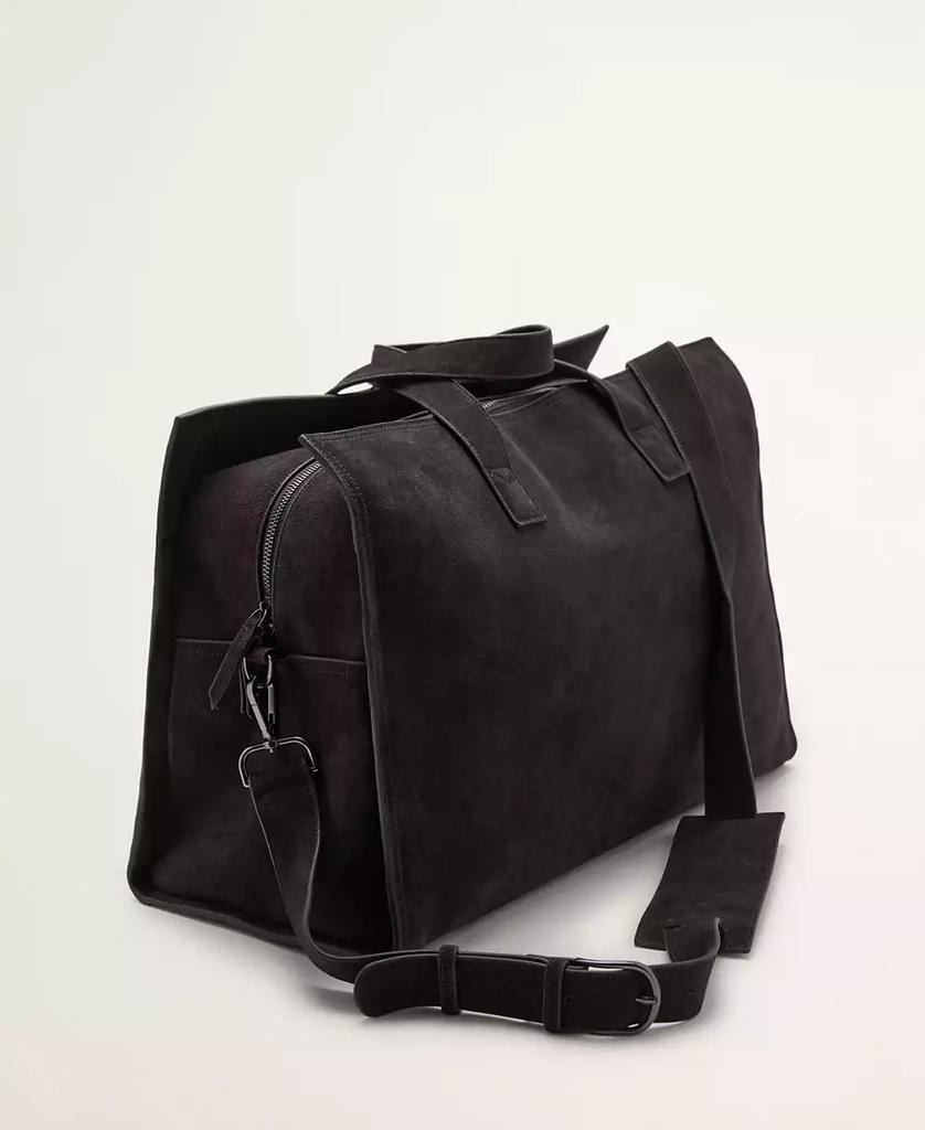 Mango Men's Leather Shoulder Strap Bag
