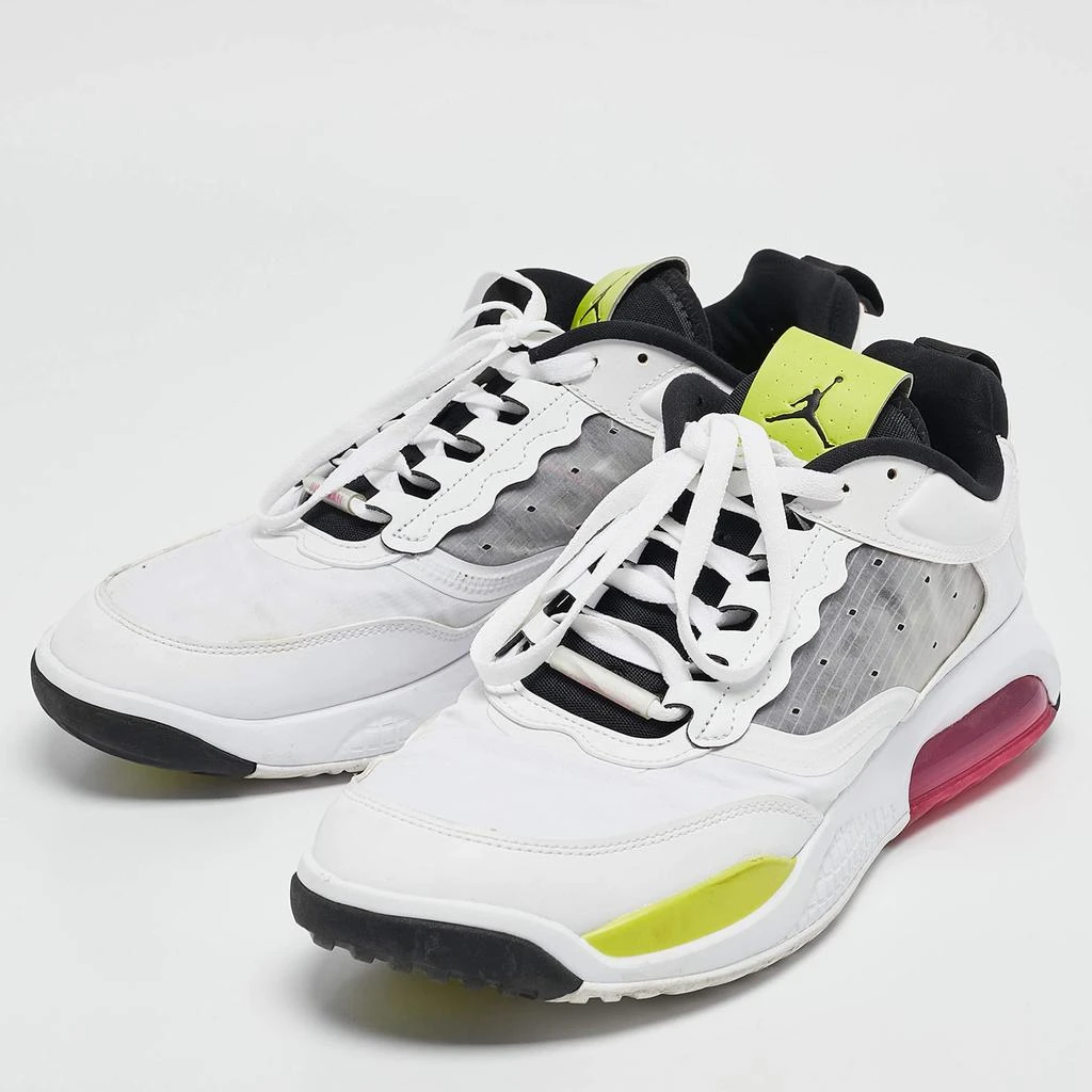 Jordan Air Jordans White Leather Jordan Air Max 200 Vibrant Sneakers Size 46 2