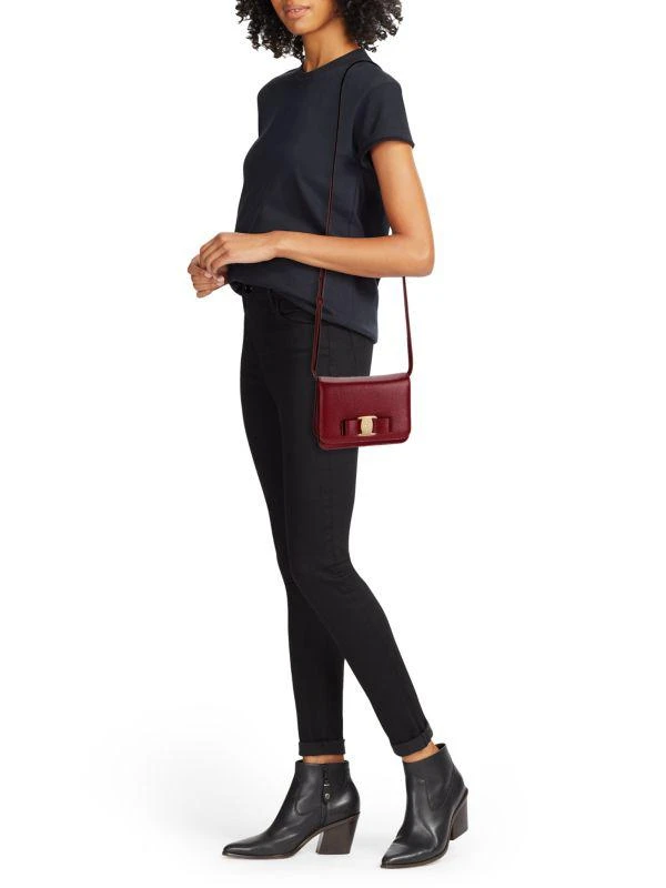 Salvatore Ferragamo Logo Leather Crossbody Bag 2