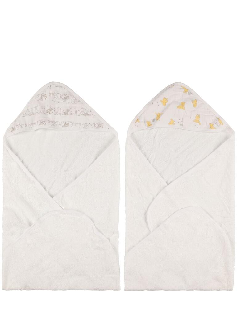 ADEN + ANAIS Winne & Friends Hooded Cotton Towels