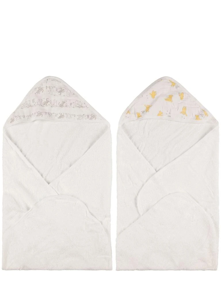 ADEN + ANAIS Winne & Friends Hooded Cotton Towels 1