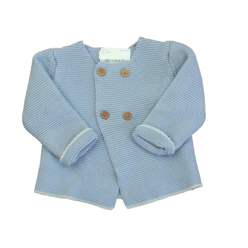 Elegant Baby Girls Blue Cardigan 1