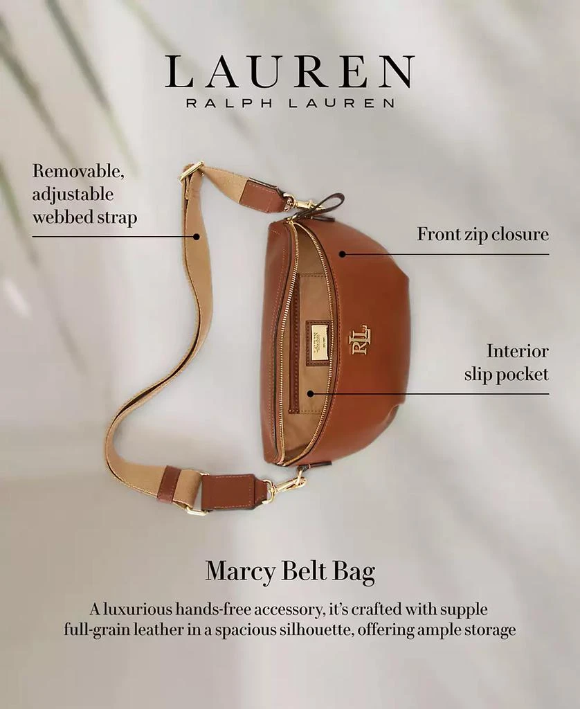 Ralph Lauren Leather Marcy Small Belt Bag