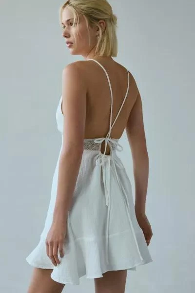 Kiss The Sky Kiss The Sky Willow Lace Tie-Back Mini Dress 5