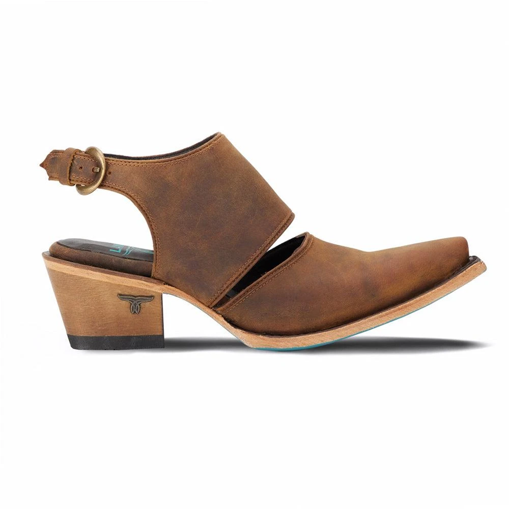 LANE Plain Robin Cut-Outs Snip Toe Mule Booties 1