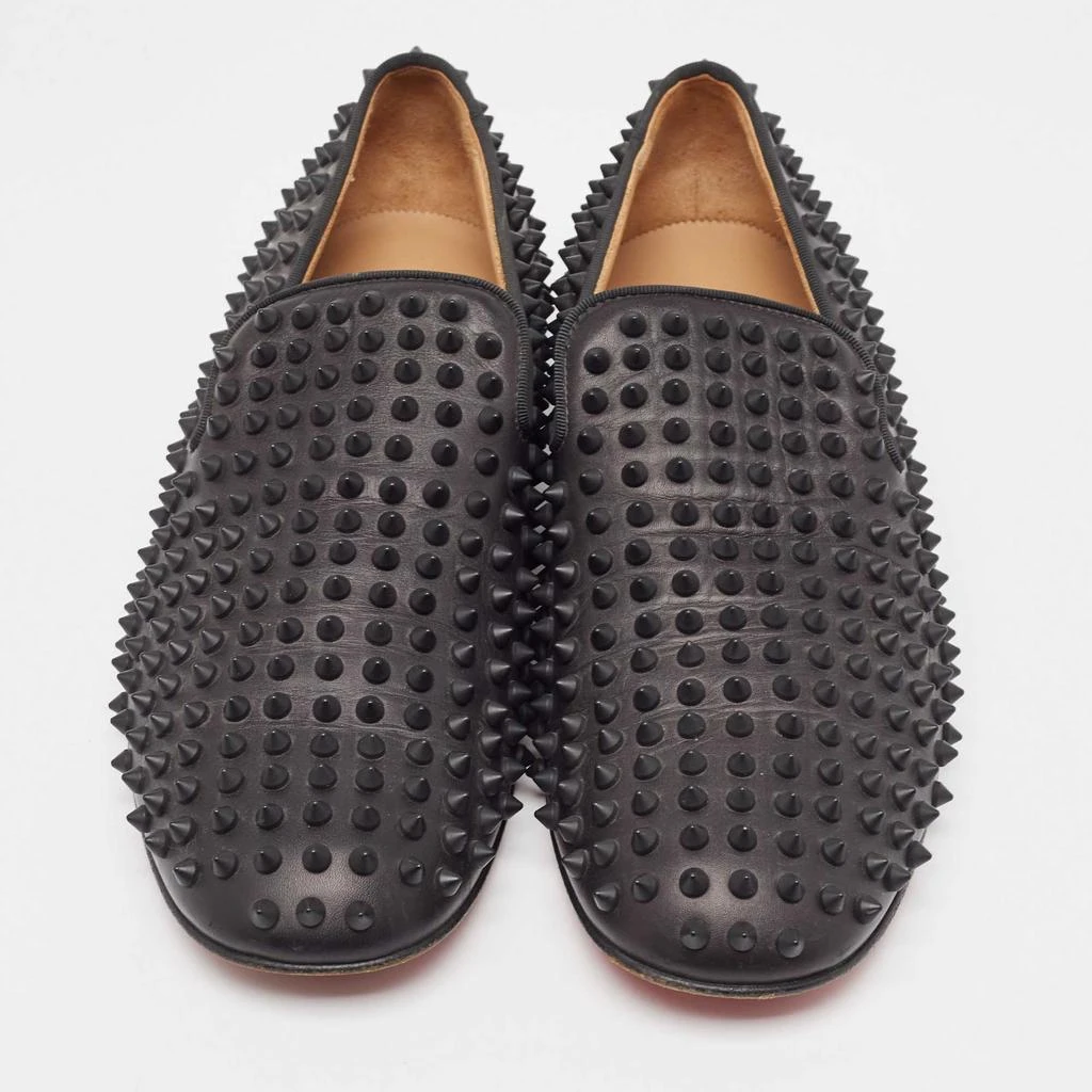 Louboutin Louboutin Black Leather Dandelion Spikes Loafers  display picture 3