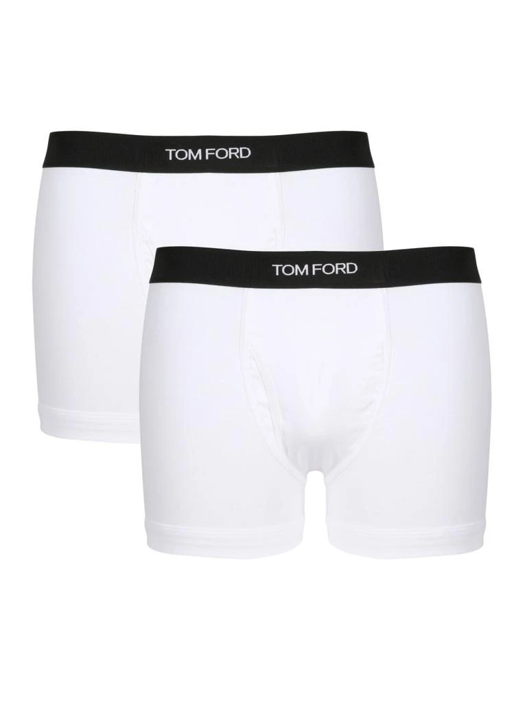 Tom Ford Tom Ford Logo Waistband Pack Of Two Boxers 1