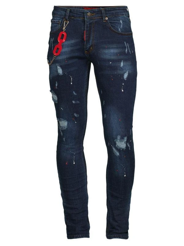 Elie Balleh High Rise Faded & Distressed Jeans 3