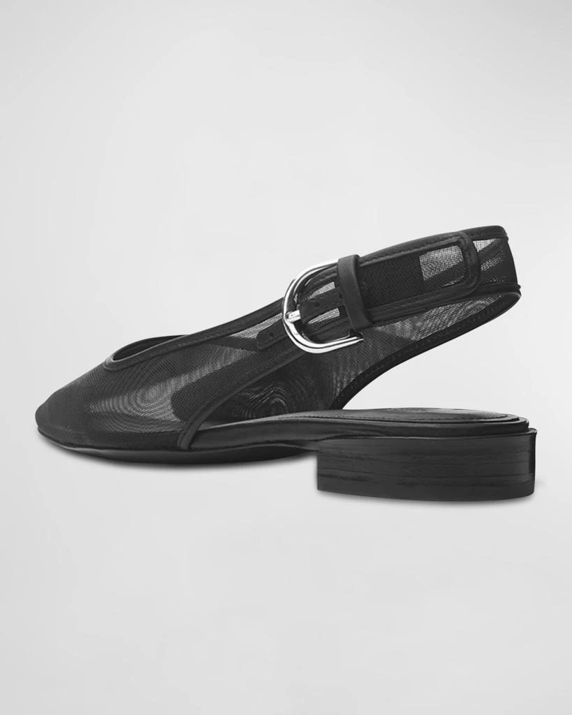 Rag & Bone Astra Mesh Buckle Slingback Ballerina Flats 2