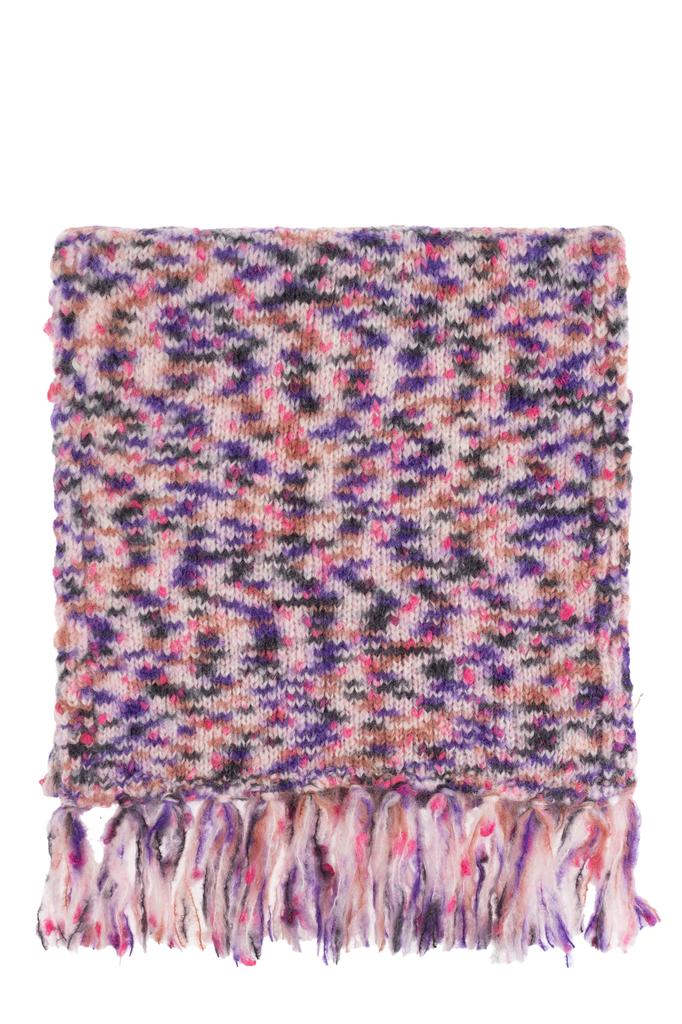 Shop Dark grey wool blend Malo scarf on Sale at BeyondStyle