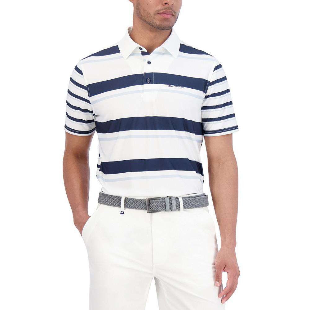 Ben Sherman Mixed Mod Stripes Tech Jersey Sports Fit Polo