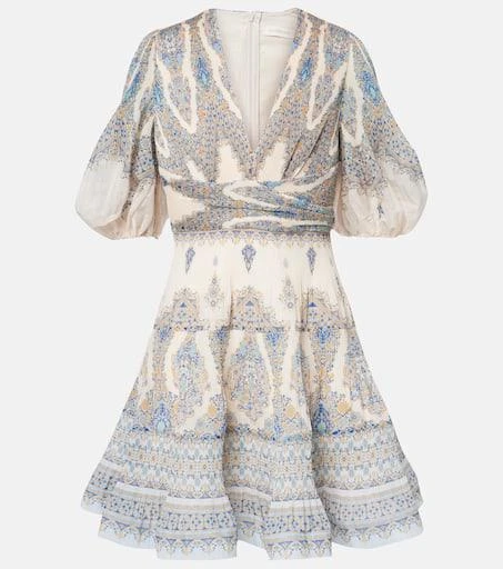 Zimmermann Paisley pleated minidress 1