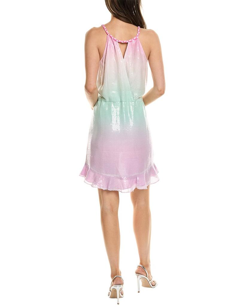 ROCOCO SAND Sequin Faux Wrap Dress