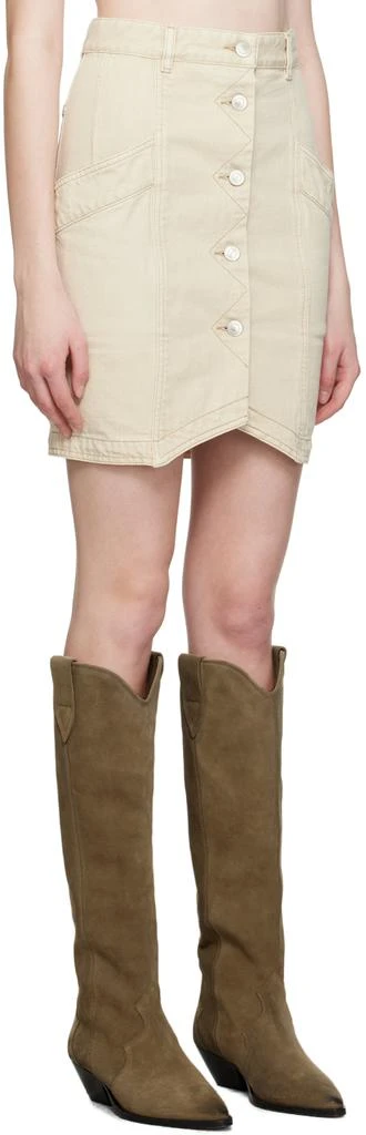 Isabel Marant Beige Sabel Denim Miniskirt 2