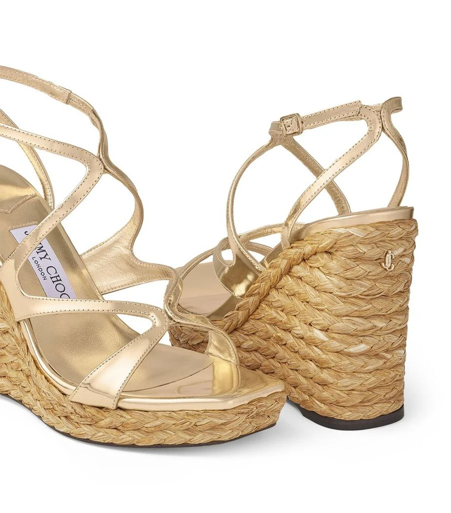 Jimmy Choo Ayla 110 Wedge Sandals 6