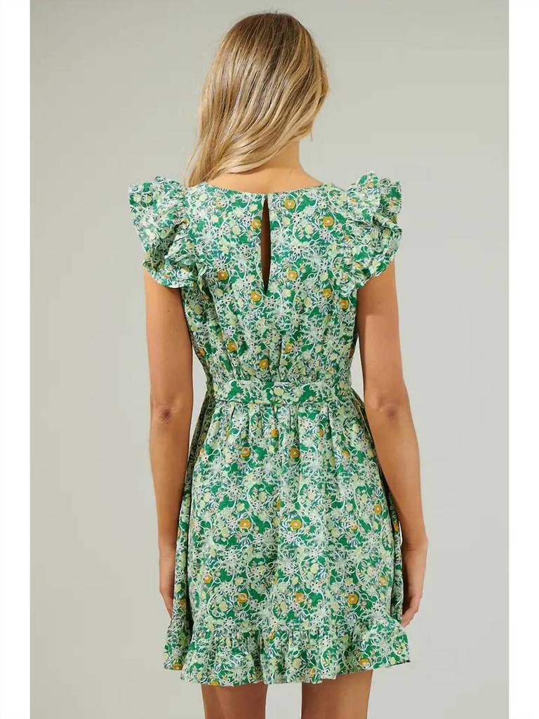 Sugarlips Sugarlips - Cassia Floral Aurellia Mini Dress
