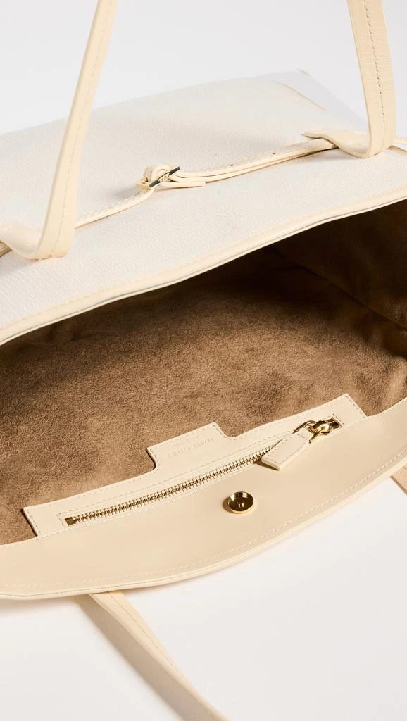Manu Atelier XL Du Jour Canvas and Soft Calf Leather Tote 5