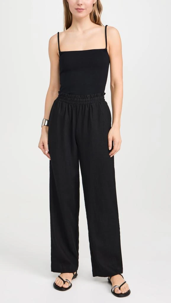 LNA Declan Linen Elastic Waist Pants 4