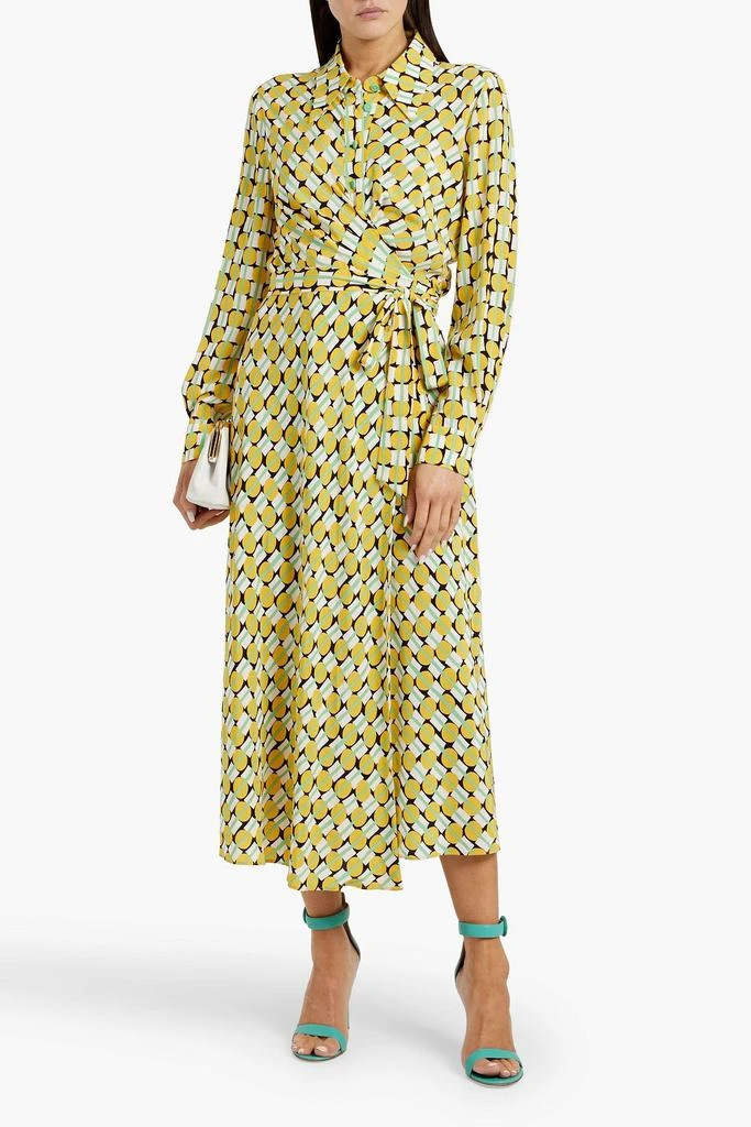 Diane von Furstenberg Tori printed crepe de chine midi wrap dress 2