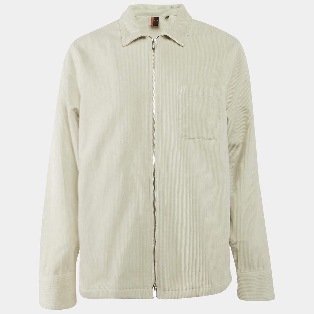 Kith Kith Light Grey Corduroy Zip-Up Ginza Jacket L