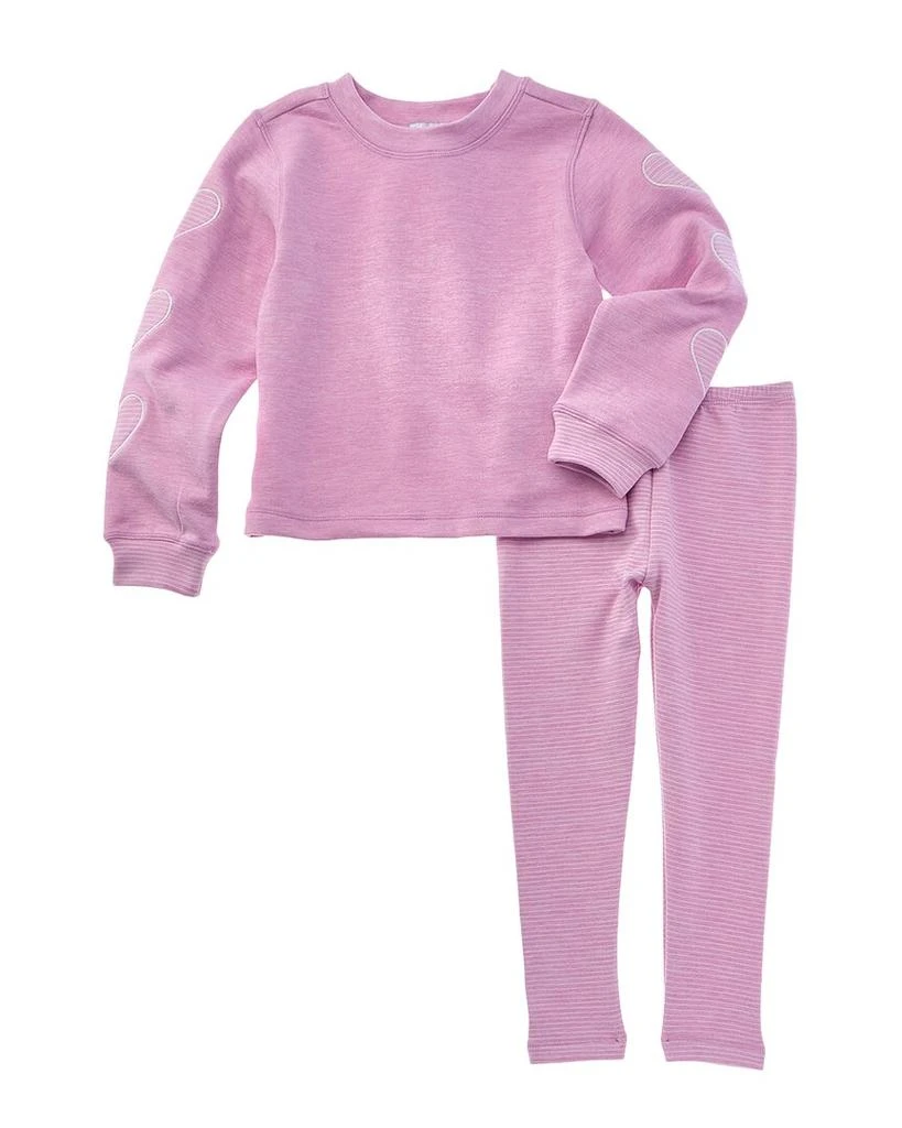 Splendid 2pc Cloudline Hearts Top & Legging Set 1