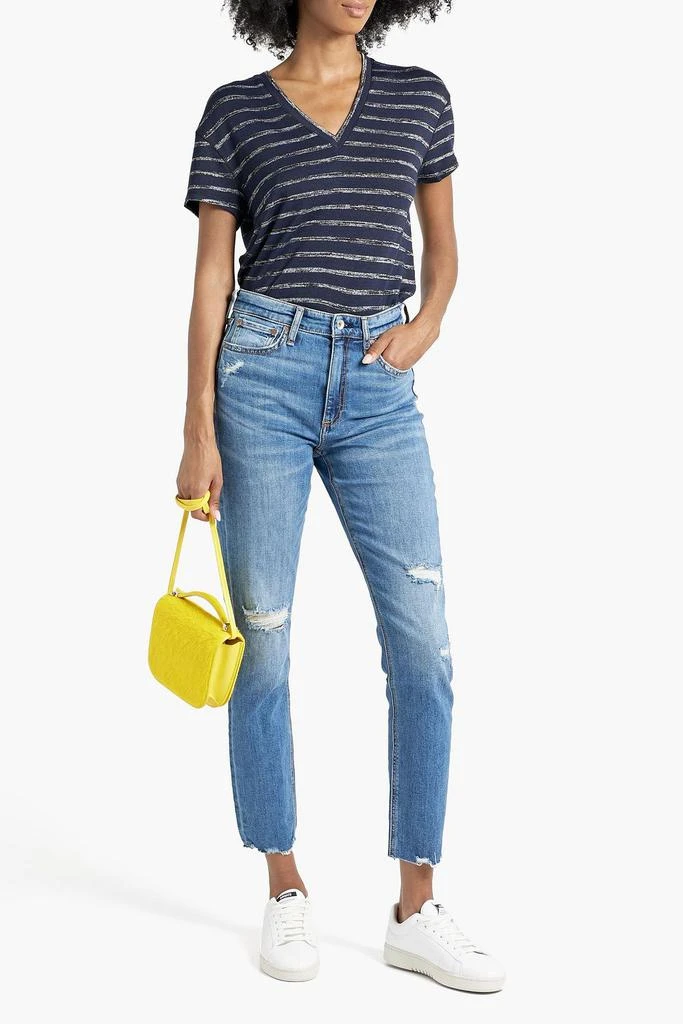Rag & Bone Nina distressed high-rise slim-leg jeans 2