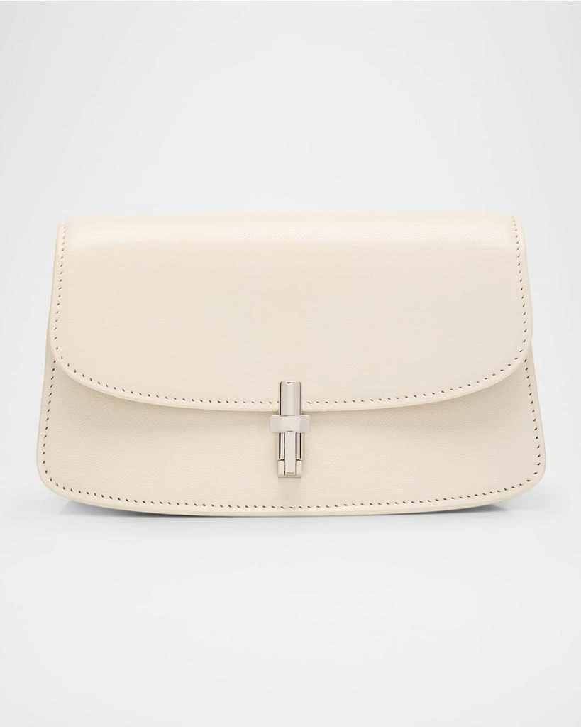 THE ROW Sofia E/W Crossbody in Shiny Calfskin with Silver Hardware 1