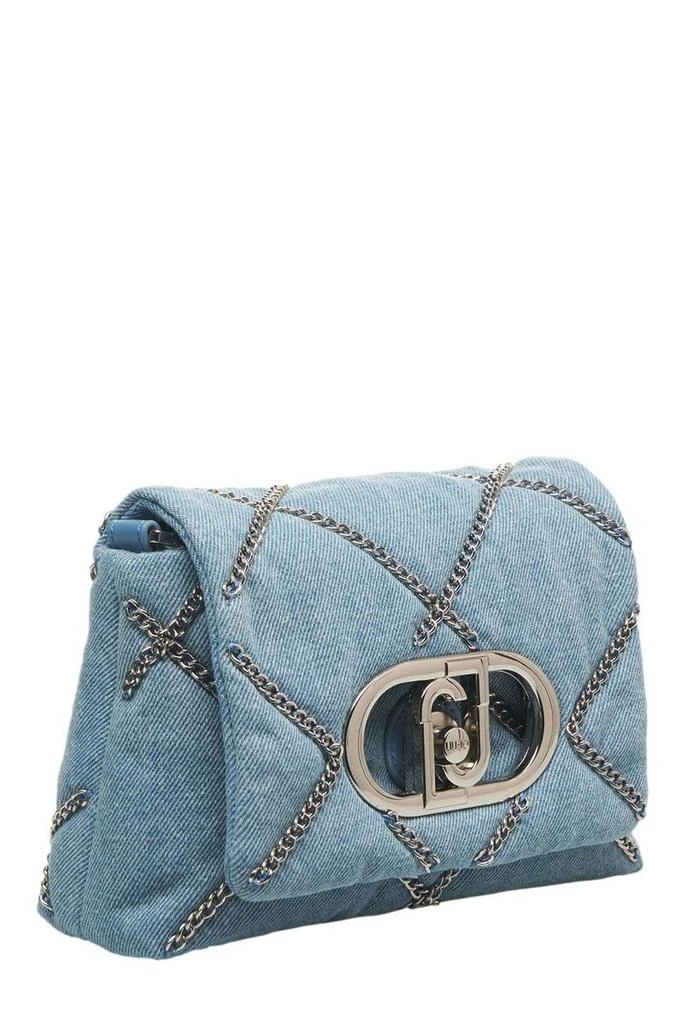 LIU •JO Liu Jo LaPuffy Small Chained Denim Bag 3