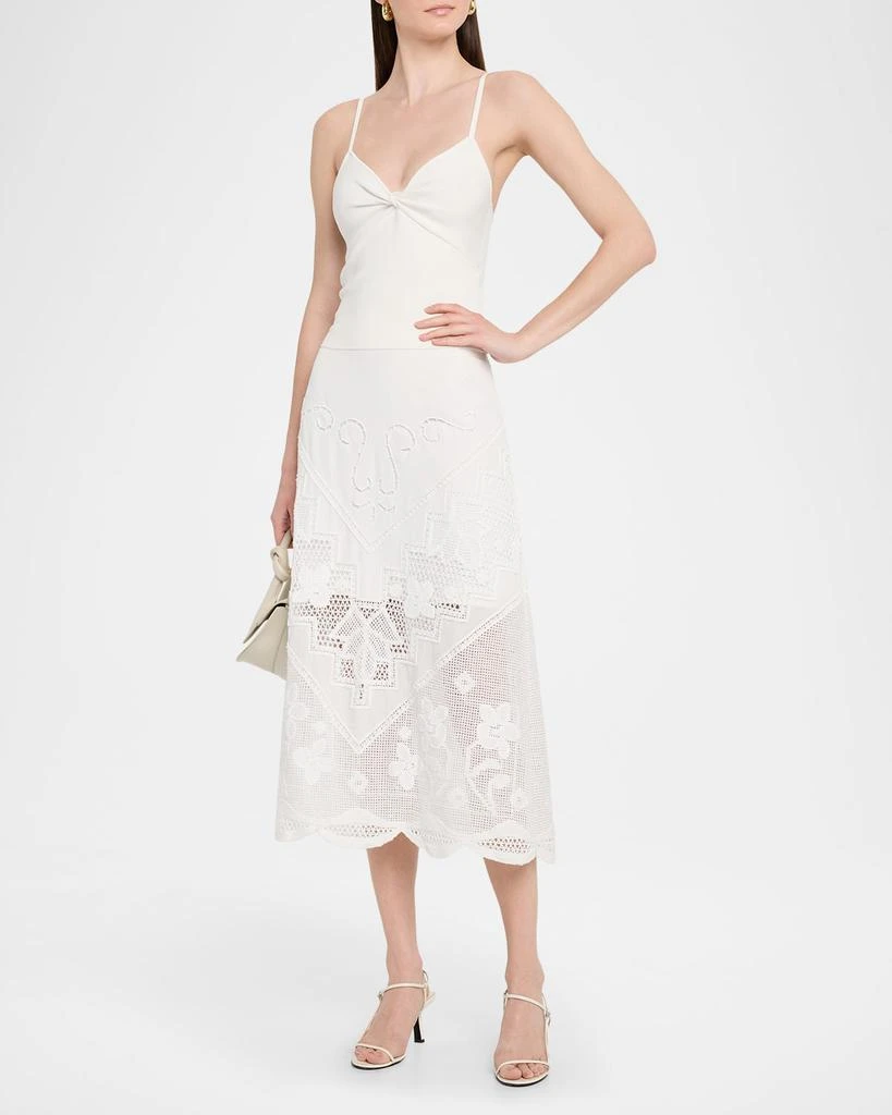 midi dress under 200 Stretchy Above-the-Knee Layering Midi Dress