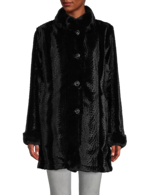 BELLE FARE Faux Fur Reversible Coat 1