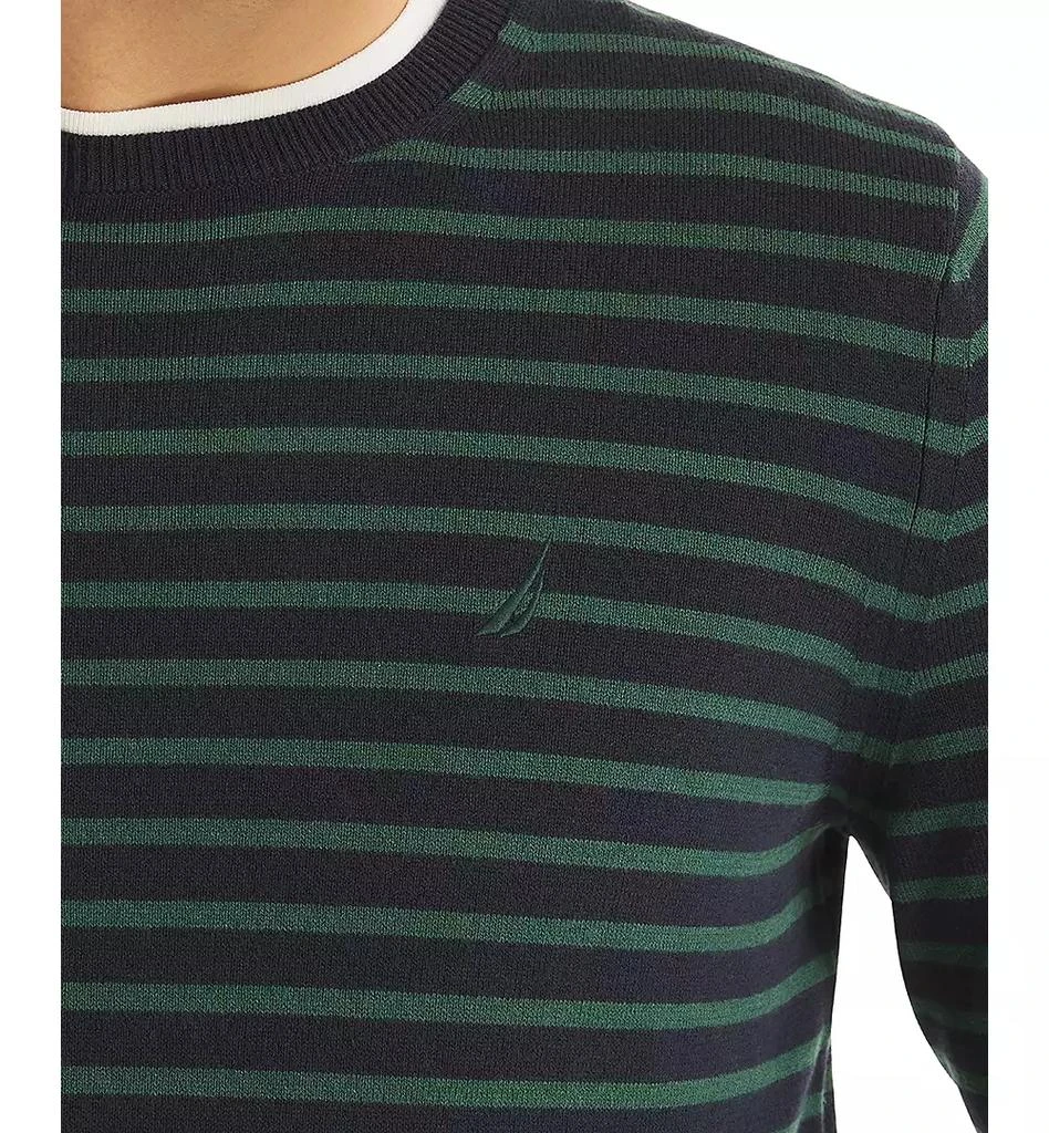 Nautica Men's Navtech Classic-Fit Stripe Crewneck Sweater 3