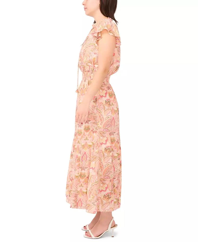 Sam & Jess Petite Printed Smocked-Waist Maxi Dress 3