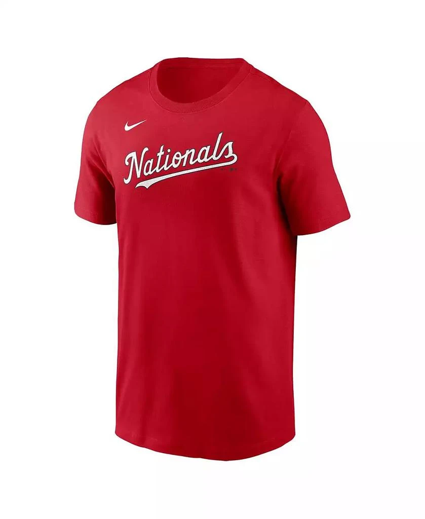 NIKE Men's James Wood Red Washington Nationals Fuse Name Number T-Shirt 3