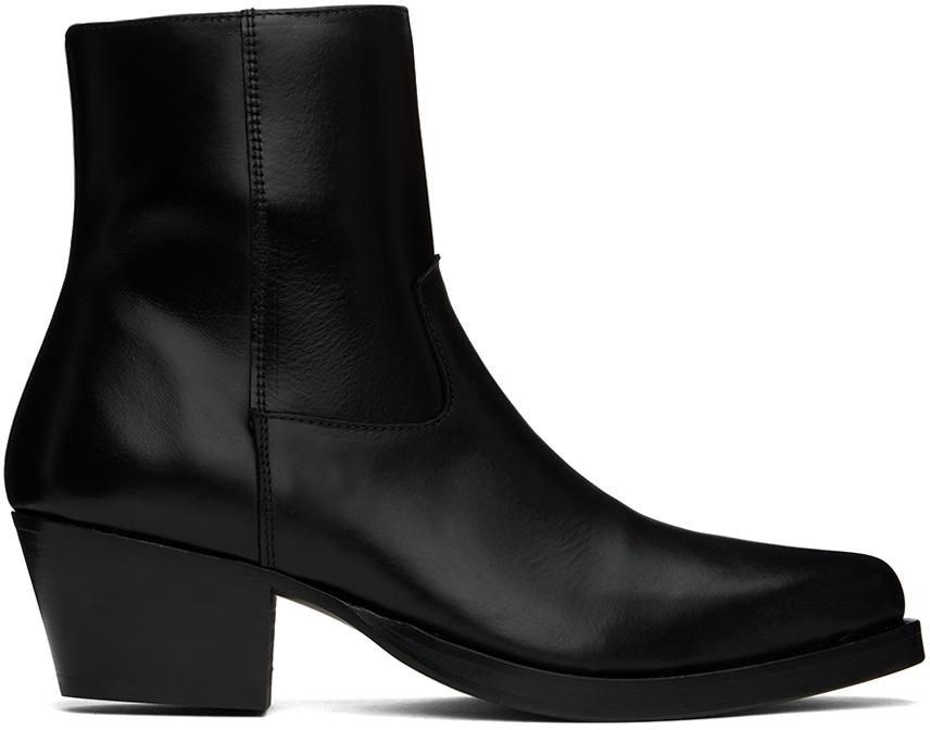 Ernest W. Baker Black Western Boots - Shoes - Free Shipping