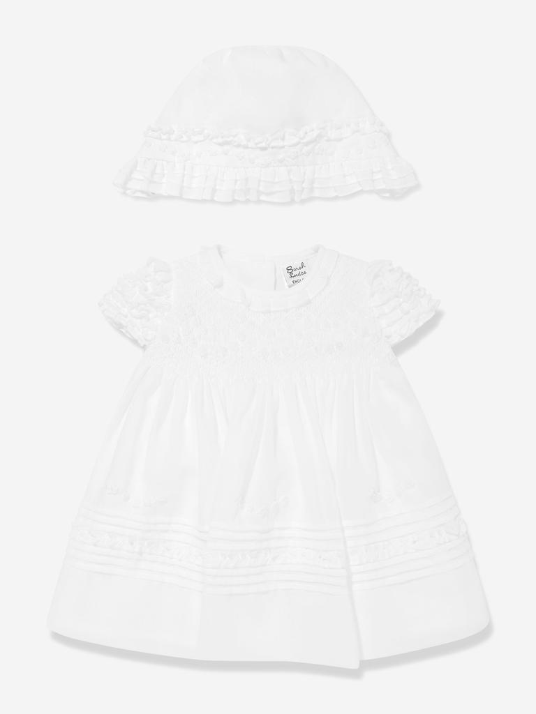 Sarah Louise Sarah Louise Baby Girls Dress And Bonnet in Ivory