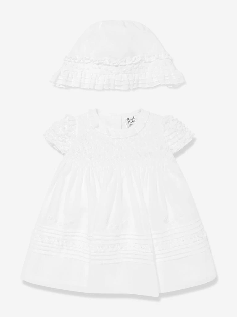 Sarah Louise Sarah Louise Baby Girls Dress And Bonnet in Ivory 1