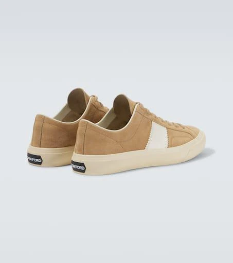 Tom Ford Cambridge leather-trimmed suede sneakers 6