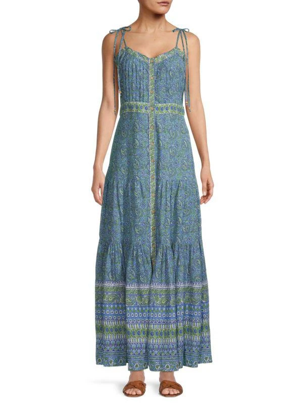 VERONICA BEARD Windansea Paisley A Line Maxi Dress 1