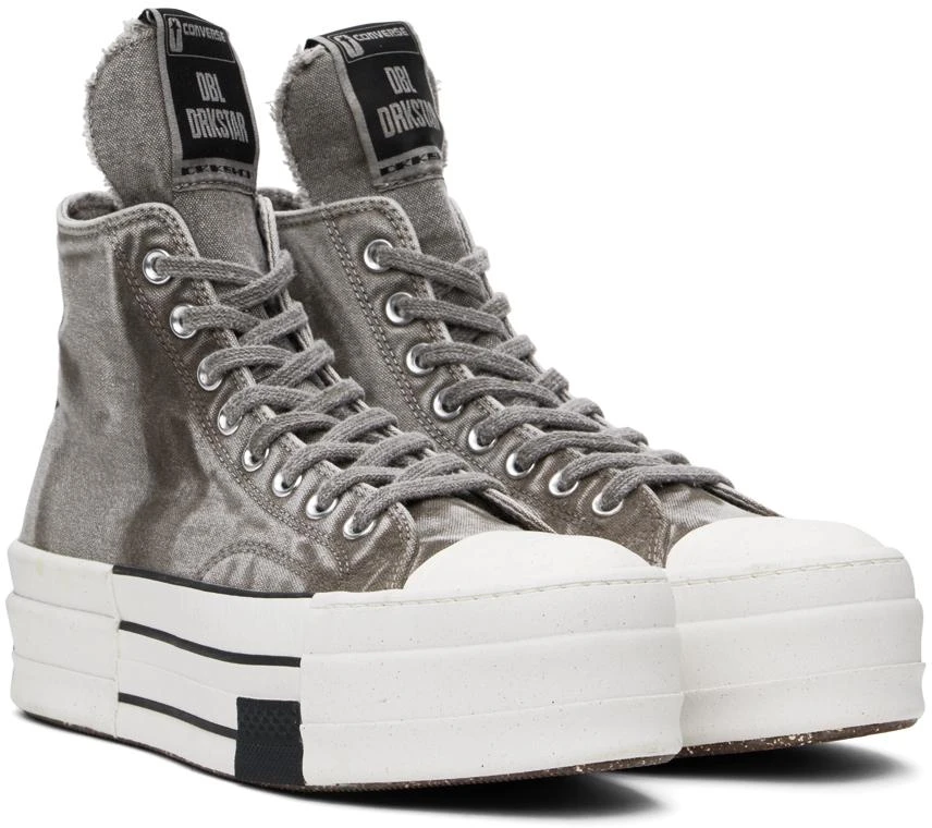Rick Owens Gray Converse Edition DBL Drkstar Sneakers 4