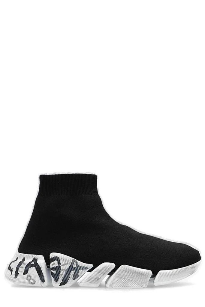 Balenciaga Balenciaga Speed 2.0 Graffiti-Printed Sock Sneakers 1