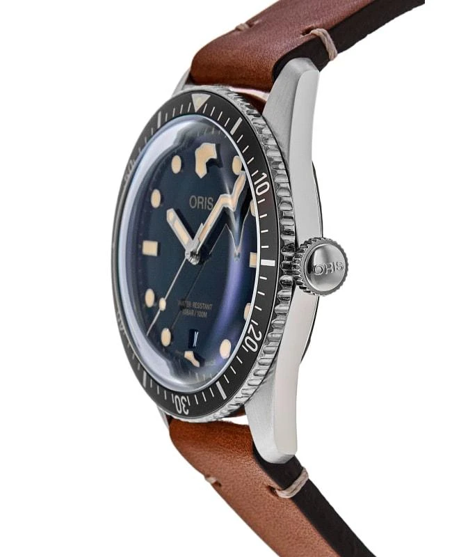 Oris Oris Divers Sixty-Five Automatic Blue Dial Leather Strap Men's Watch 01 733 7707 4055-07 5 20 45 3