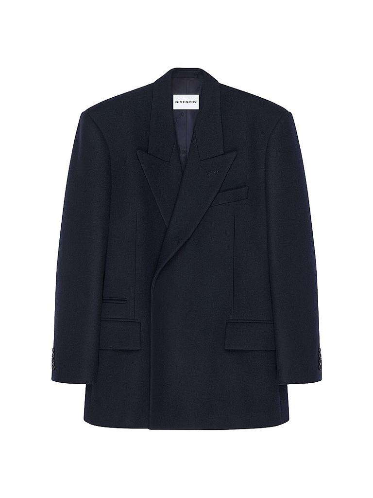 Givenchy Deconstructed Peaked Lapel Jacket in Wool