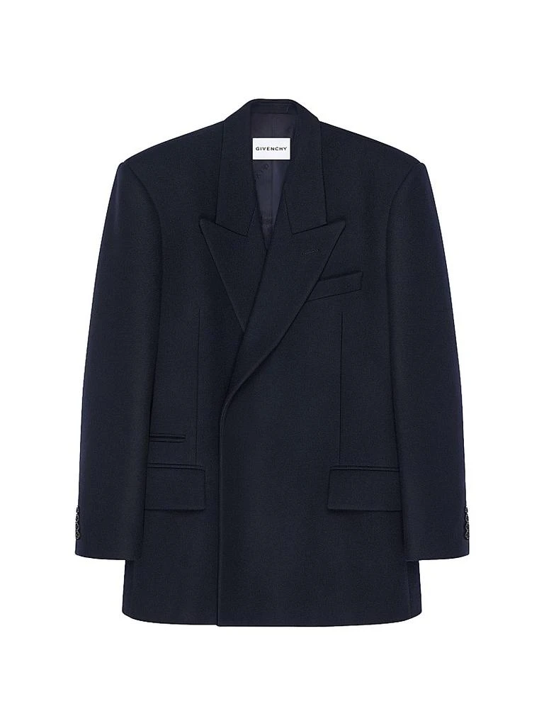 Givenchy Deconstructed Peaked Lapel Jacket in Wool 1