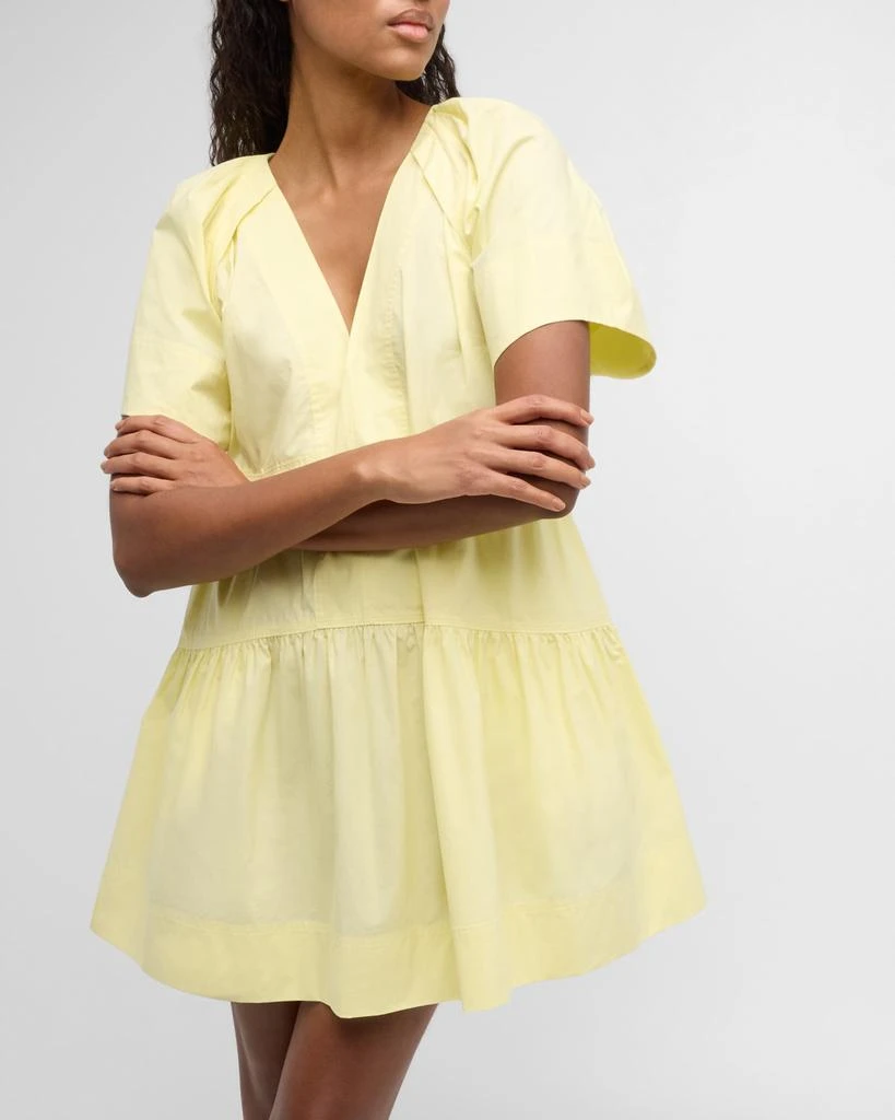 A.L.C. Camila Short-Oversized Sleeve Tiered Mini Dress 7