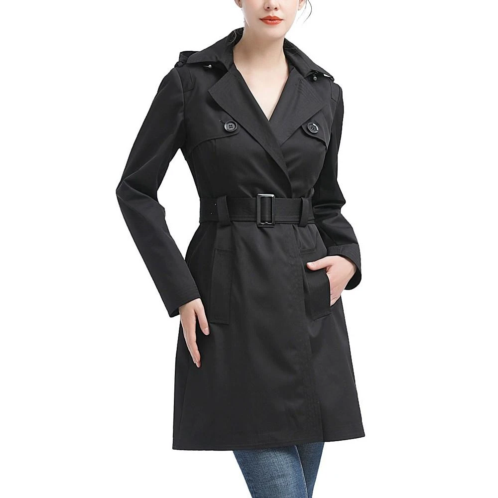 kimi + kai Women's Angie Water Resistant Hooded Trench Coat 1