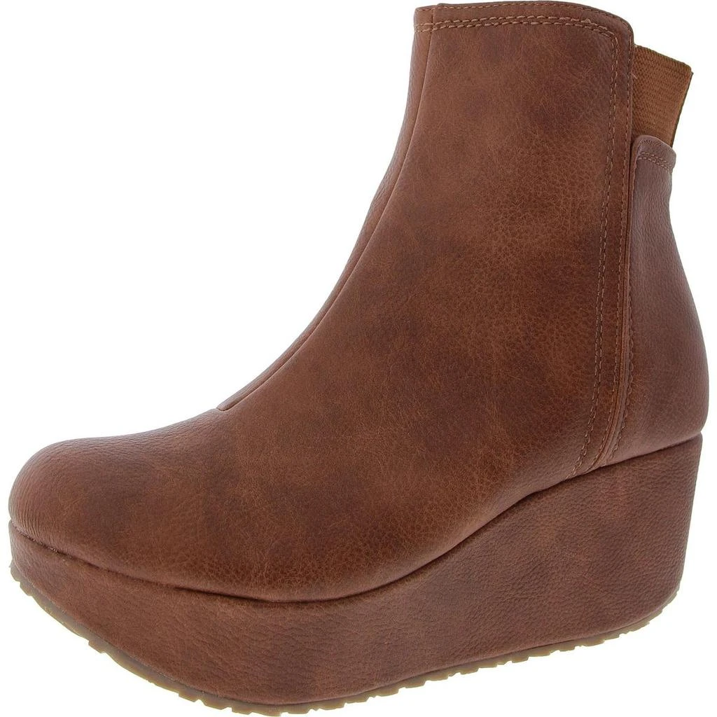 Yellow Box Brittany Womens Wedge Round Toe Mid-Calf Boots 1