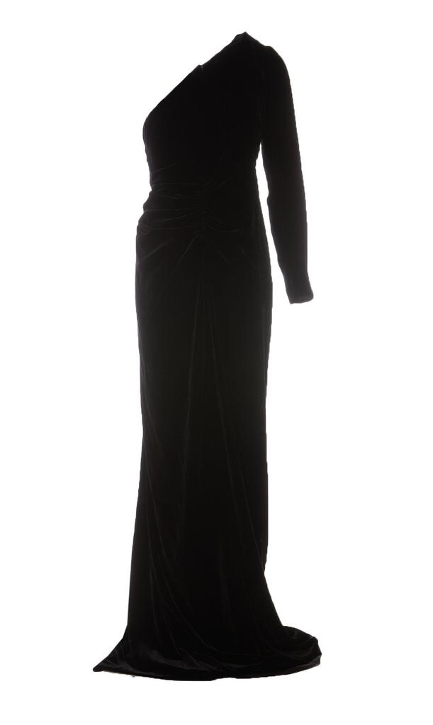 Costarellos Costalleros One-Shoulder Cut-Out Dress
