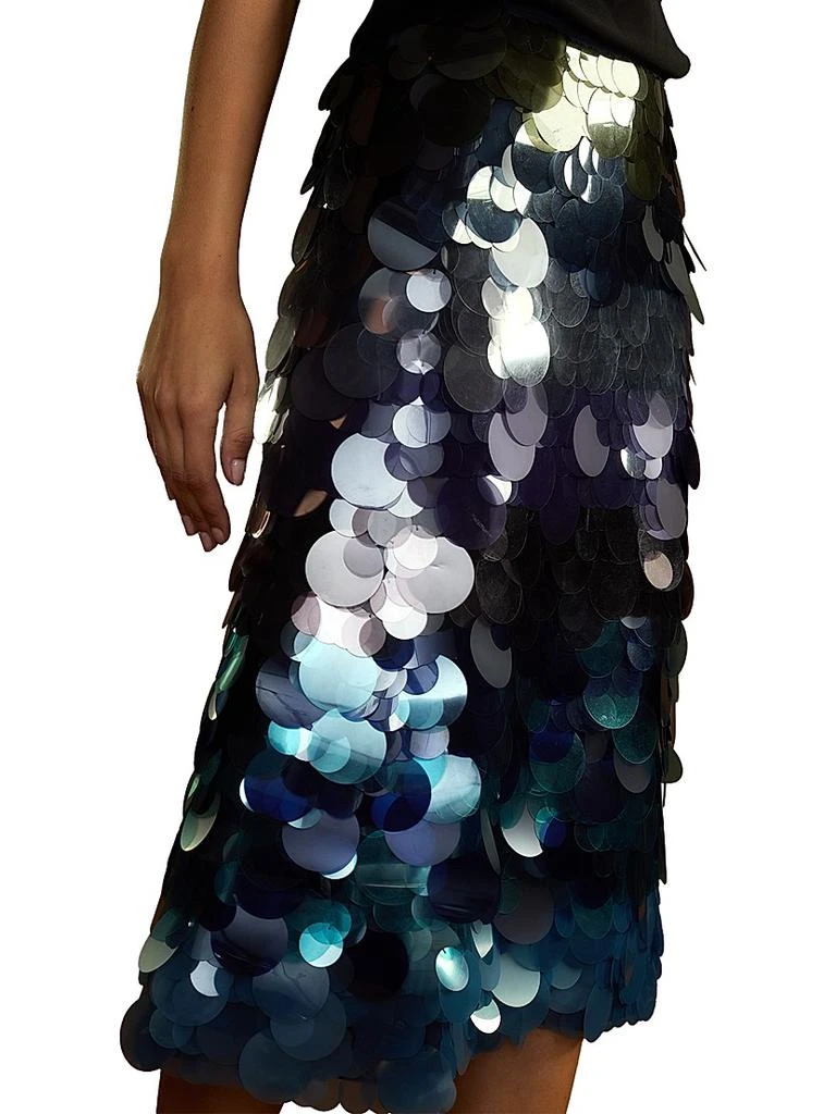 Cynthia Rowley Aurora Paillette Midi Skirt 5