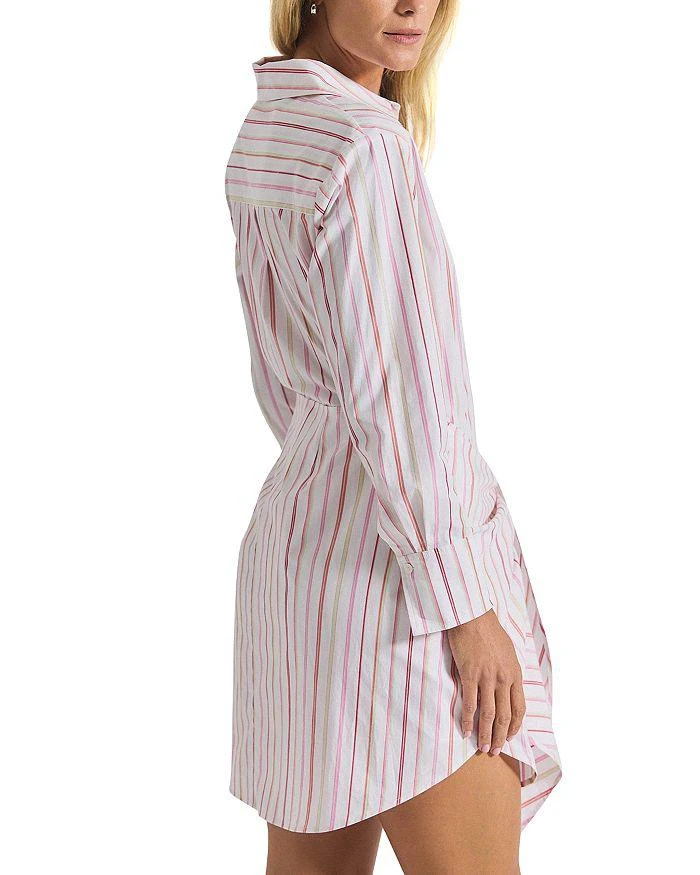 Derek Lam Derel Lam 10 Crosby Trish Striped Waist Tie Poplin Shirt Dress 2